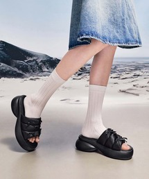 ★CHARLES&KEITH★Satin Bow Flatform Sandals サンダル/送料込 ☆CHARLES&KEITH☆Satin Bow Flatform Sandals サンダル/送料込