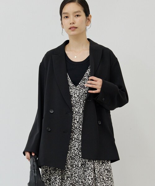 GALLARDAGALANTE（ガリャルダガランテ）の「ライトテーラードジャケット（テーラードジャケット・レディース・モカ/ブラック・0/1）」の2枚目の写真