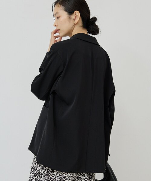 GALLARDAGALANTE（ガリャルダガランテ）の「ライトテーラードジャケット（テーラードジャケット・レディース・モカ/ブラック・0/1）」の6枚目の写真