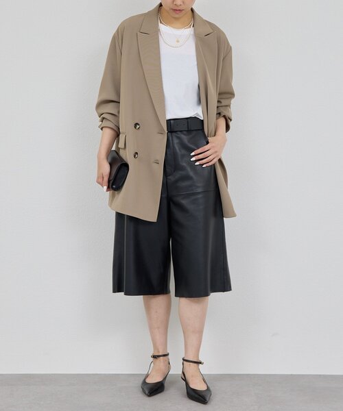 GALLARDAGALANTE（ガリャルダガランテ）の「ライトテーラードジャケット（テーラードジャケット・レディース・モカ/ブラック・0/1）」の18枚目の写真