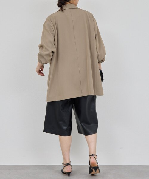 GALLARDAGALANTE（ガリャルダガランテ）の「ライトテーラードジャケット（テーラードジャケット・レディース・モカ/ブラック・0/1）」の20枚目の写真