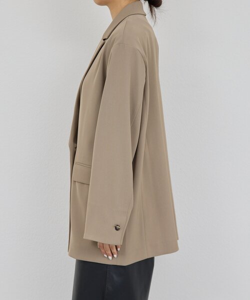 GALLARDAGALANTE（ガリャルダガランテ）の「ライトテーラードジャケット（テーラードジャケット・レディース・モカ/ブラック・0/1）」の22枚目の写真