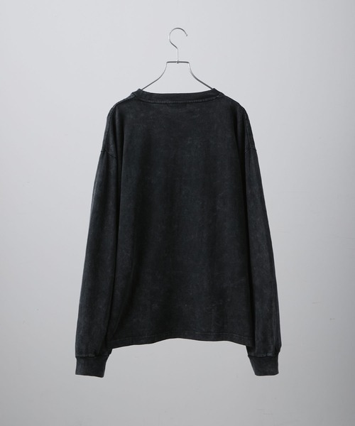 VELNUS（ベルナス）の「【VELNUS】Vintage Make Heavyweight Geometric T-Shirt /ヴィンテージメイクヘビーウェイトジオメトリックＴシャツ(ロンT)（Tシャツ/カットソー・メンズ・チャコールグレー/ダークブルー・S/M/L）」の15枚目の写真