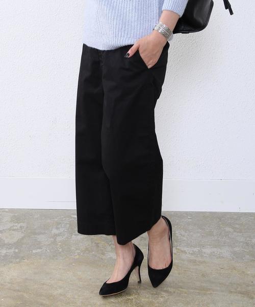 coen（コーエン）の「起毛チノガウチョパンツ2◆（その他パンツ・レディース・ブラック/オリーブ・MEDIUM/SMALL/LARGE）」の2枚目の写真