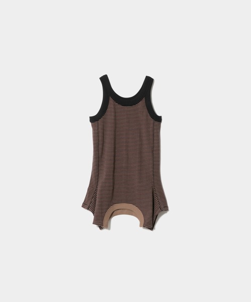 MILLER(ミラー)の「Miller double-end tank top T-shirt(Tシャツ/カットソー・レディース・ワイン/グリーン/ブラウン/ホワイト×ホワイト/イエロー/ブラック×ブラック/ブラック系/サックスブルー・38/36)」の11枚目の写真