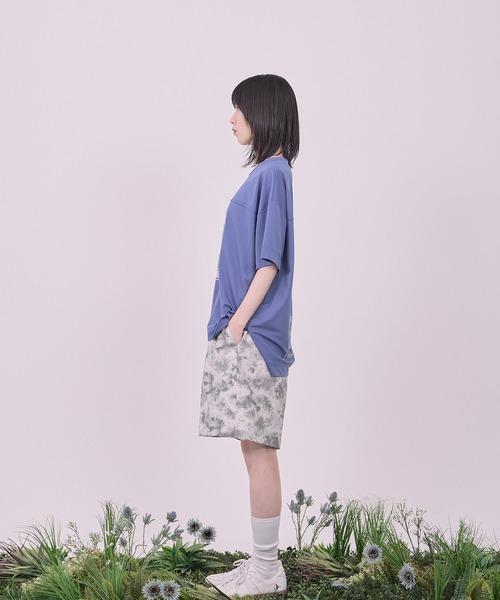 Nora Lily（ノラリリー）の「【Nora Lily】Hug Number 23 Logo Print Mesh Ease Tee（Tシャツ/カットソー・メンズ・ライトグレー/ライトブルー/ブラック・FREE）」の10枚目の写真