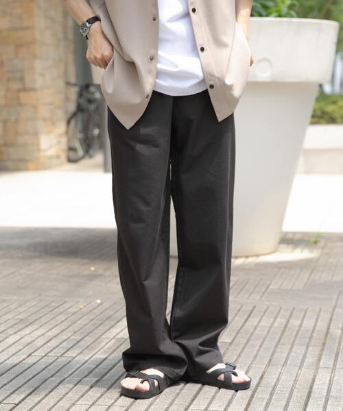 ITEMS URBANRESEARCH(アイテムズ アーバンリサーチ)の「ウェビングベルト ツイルストレートパンツ(その他パンツ・メンズ・アイボリー/ブラック/ベージュ・MEDIUM/LARGE)」の2枚目の写真