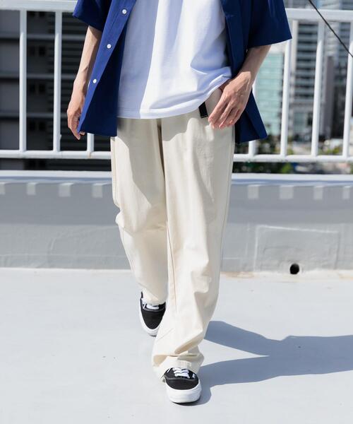 ITEMS URBANRESEARCH(アイテムズ アーバンリサーチ)の「ウェビングベルト ツイルストレートパンツ(その他パンツ・メンズ・アイボリー/ブラック/ベージュ・MEDIUM/LARGE)」の6枚目の写真