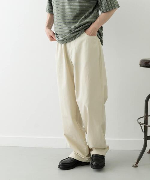 ITEMS URBANRESEARCH(アイテムズ アーバンリサーチ)の「ウェビングベルト ツイルストレートパンツ(その他パンツ・メンズ・アイボリー/ブラック/ベージュ・MEDIUM/LARGE)」の14枚目の写真