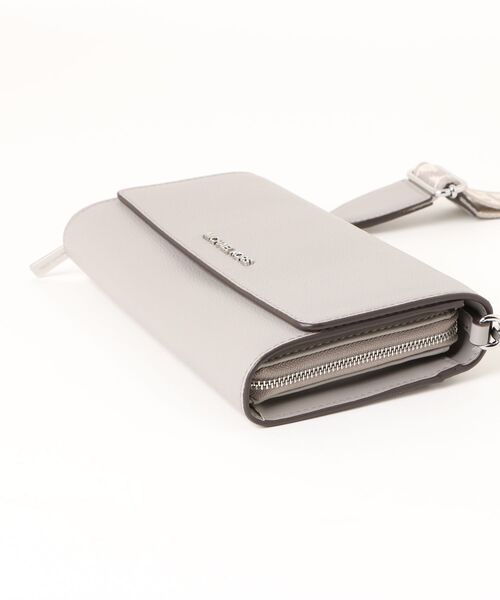 MICHAEL KORS(マイケルコース)の「JET SET ITEM LG ZA WALLET XBODY クロスボディ(ショルダーバッグ・レディース・グレー系・FREE)」の3枚目の写真