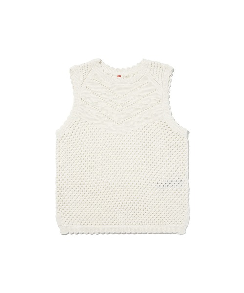 Levi's(リーバイス)の「Levi's/リーバイス ADRIENNE クロシェット タンクトップ(タンクトップ・レディース・ホワイト・XS/S/M)」の2枚目の写真