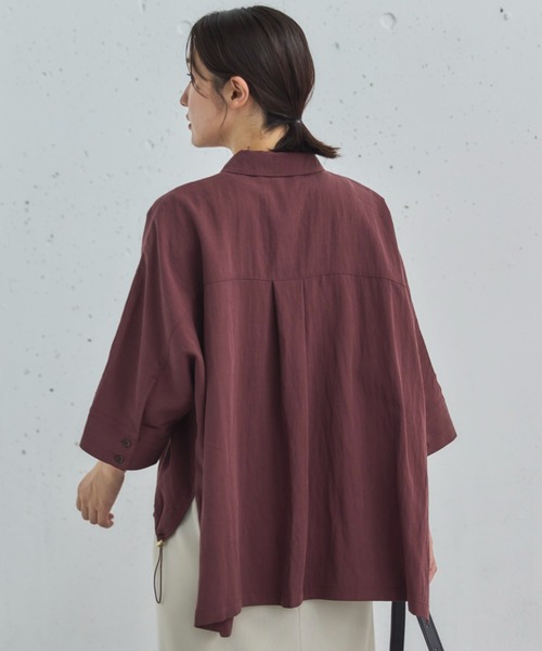 Doux archives(ドゥアルシーヴ)の「【セットアップ対応】スキッパードロストシャツ(シャツ/ブラウス・レディース・ワイン/ベージュ/ブラウン・38)」の17枚目の写真