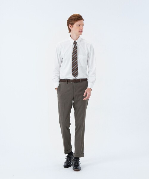 MACKINTOSH PHILOSOPHY(マッキントッシュ フィロソフィー)の「トロッター ボタンダウンシャツ 無地/トリコットストライプ(シャツ/ブラウス・メンズ・ライトブルー/パープル系その他/ホワイト/ブルー系その他7・42/36/40/38)」の5枚目の写真