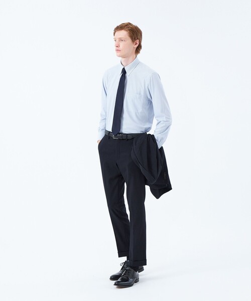 MACKINTOSH PHILOSOPHY(マッキントッシュ フィロソフィー)の「トロッター ボタンダウンシャツ 無地/トリコットストライプ(シャツ/ブラウス・メンズ・ライトブルー/パープル系その他/ホワイト/ブルー系その他7・42/36/40/38)」の7枚目の写真