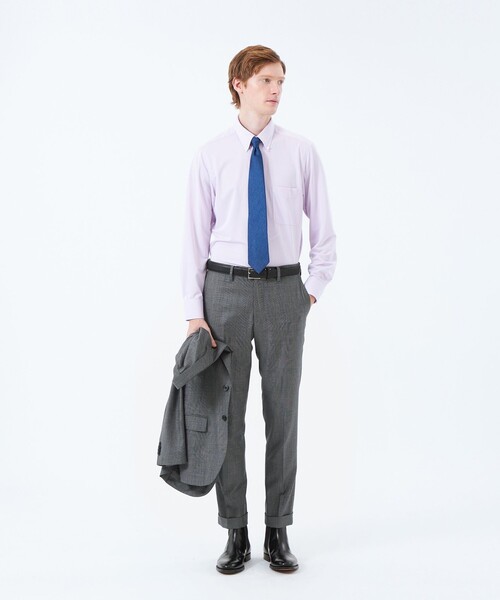MACKINTOSH PHILOSOPHY(マッキントッシュ フィロソフィー)の「トロッター ボタンダウンシャツ 無地/トリコットストライプ(シャツ/ブラウス・メンズ・ライトブルー/パープル系その他/ホワイト/ブルー系その他7・42/36/40/38)」の9枚目の写真