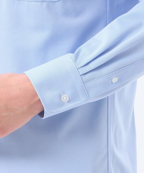 MACKINTOSH PHILOSOPHY(マッキントッシュ フィロソフィー)の「トロッター ボタンダウンシャツ 無地/トリコットストライプ(シャツ/ブラウス・メンズ・ライトブルー/パープル系その他/ホワイト/ブルー系その他7・42/36/40/38)」の14枚目の写真