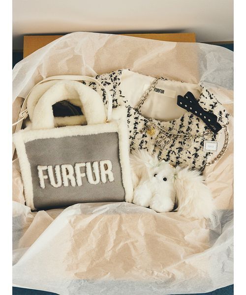 FURFUR(ファーファー)の「ツイードベスト(ベスト・レディース・ピンク/アイボリー/ブラック・F)」の5枚目の写真