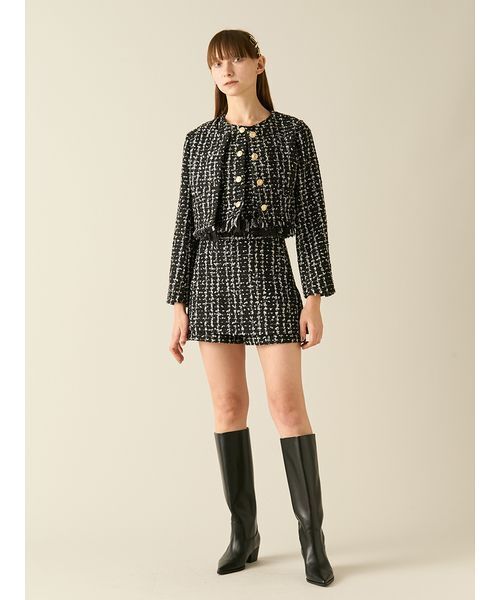 FURFUR(ファーファー)の「ツイードベスト(ベスト・レディース・ピンク/アイボリー/ブラック・F)」の18枚目の写真