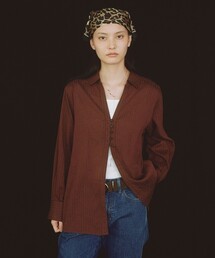 deres デレス　プルオーバーシャツ ブラウン　新品・未使用 プルオーバー」に該当するレディースのシャツ/ブラウス（ブラウン/茶色