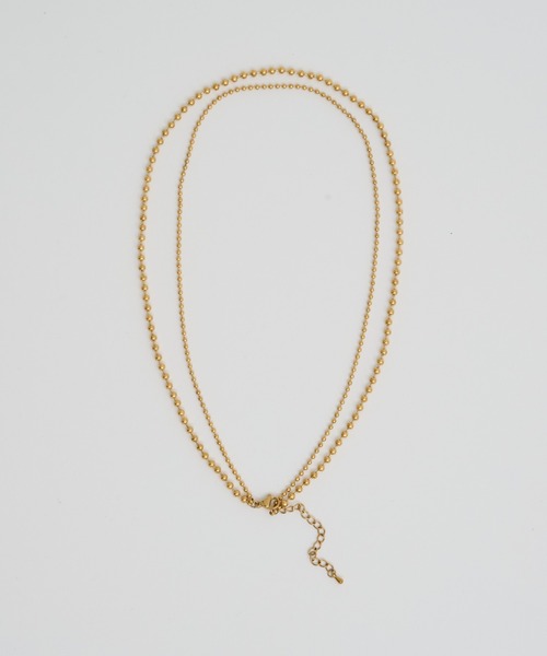 CIAOPANIC TYPY（チャオパニックティピー）の「lilステンレス2連ボールチェーンネックレス（ネックレス・レディース・ゴールド/シルバー・ONE SIZE）」の5枚目の写真