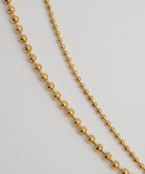 CIAOPANIC TYPY（チャオパニックティピー）の「lilステンレス2連ボールチェーンネックレス（ネックレス・レディース・ゴールド/シルバー・ONE SIZE）」の7枚目の写真