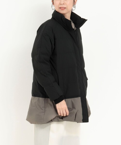 MICO COULIER(ミコクリエ)の「エアリースタンドミドルピュアダウンジャケット(ダウンジャケット/コート・レディース・ブラック系その他/ホワイト系その他・38)」の10枚目の写真