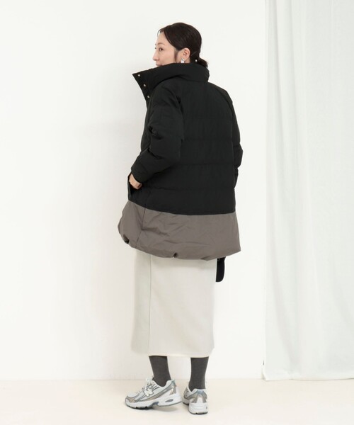 MICO COULIER(ミコクリエ)の「エアリースタンドミドルピュアダウンジャケット(ダウンジャケット/コート・レディース・ブラック系その他/ホワイト系その他・38)」の12枚目の写真