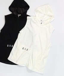 フード付きジップベスト