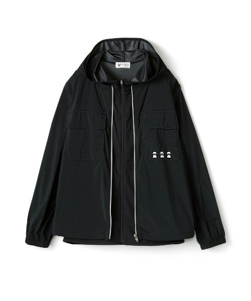 Picone CLUB（ピッコーネクラブ）の「フード付きジップベスト（ベスト・レディース・ホワイト/ブラック・L/M/S）」の13枚目の写真