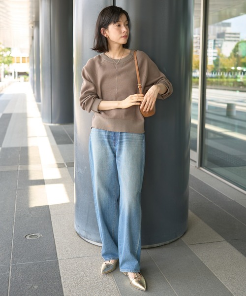AMERICAN HOLIC(アメリカンホリック)の「カーブデニム(デニムパンツ・レディース・ワンウォッシュ/ブラック/ライトインディゴブルー・S/L/M)」の18枚目の写真