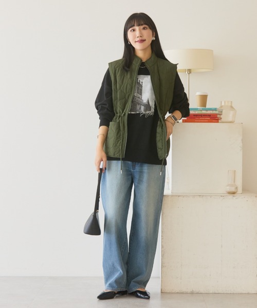 AMERICAN HOLIC(アメリカンホリック)の「カーブデニム(デニムパンツ・レディース・ワンウォッシュ/ブラック/ライトインディゴブルー・S/L/M)」の8枚目の写真