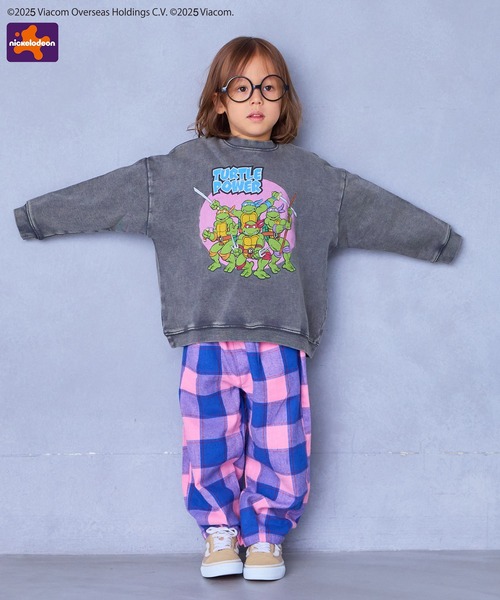 MARKEY'S（マーキーズ）の「【Teenage Mutant Ninja Turtles/ミュータントタートルズ】別注モチーフトレーナー（スウェット・キッズ・チャコール/ターコイズブルー・80/90/100/110/120/130/140/150）」の8枚目の写真