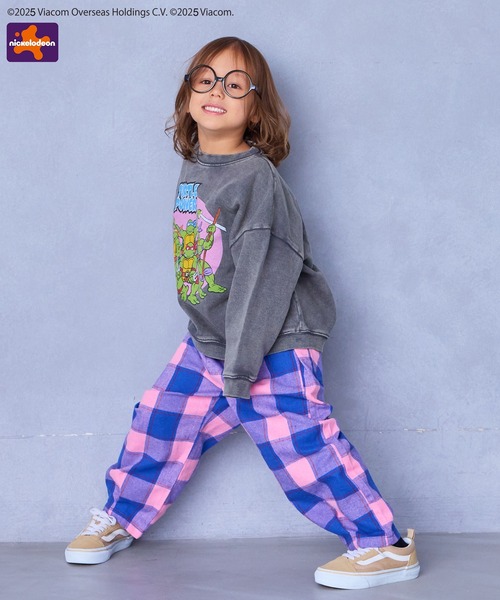 MARKEY'S（マーキーズ）の「【Teenage Mutant Ninja Turtles/ミュータントタートルズ】別注モチーフトレーナー（スウェット・キッズ・チャコール/ターコイズブルー・80/90/100/110/120/130/140/150）」の5枚目の写真