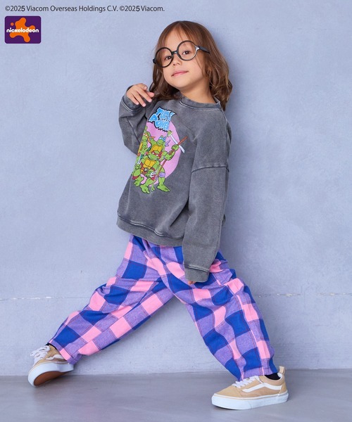 MARKEY'S（マーキーズ）の「【Teenage Mutant Ninja Turtles/ミュータントタートルズ】別注モチーフトレーナー（スウェット・キッズ・チャコール/ターコイズブルー・80/90/100/110/120/130/140/150）」の7枚目の写真