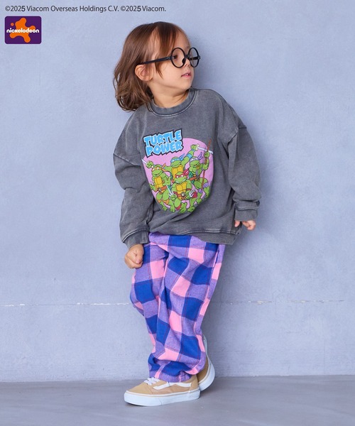 MARKEY'S（マーキーズ）の「【Teenage Mutant Ninja Turtles/ミュータントタートルズ】別注モチーフトレーナー（スウェット・キッズ・チャコール/ターコイズブルー・80/90/100/110/120/130/140/150）」の6枚目の写真