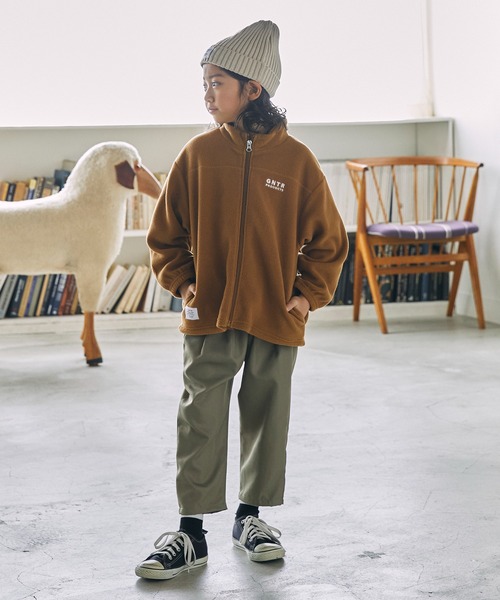 GENERATOR(ジェネレーター)の「GENERATOR/ジェネレーター フリーススタンドカラーJK(その他アウター・キッズ・キャメル/トップグレー/ブラック・XL/L/M)」の8枚目の写真