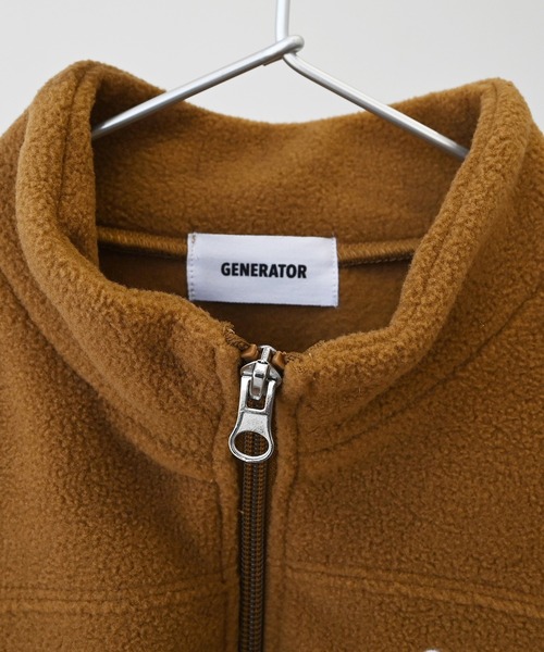 GENERATOR(ジェネレーター)の「GENERATOR/ジェネレーター フリーススタンドカラーJK(その他アウター・キッズ・キャメル/トップグレー/ブラック・XL/L/M)」の18枚目の写真
