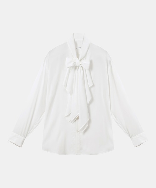 ラッドミュージジャン　ホワイト コットン ロングスリーブシャツ　L相当　美品 LAD MUSICIAN（ラッドミュージシャン）の「LONG SHIRT（シャツ