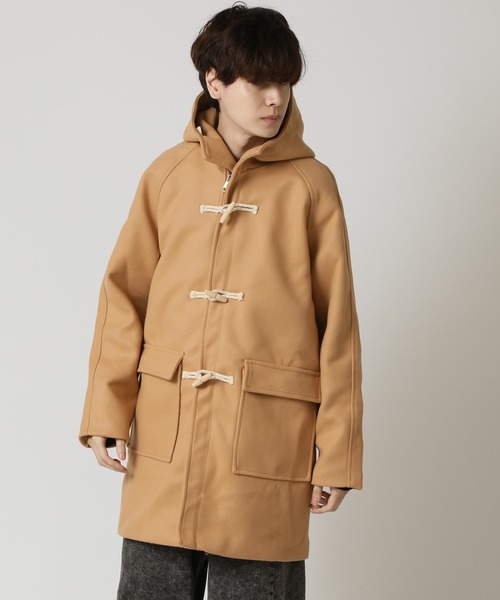 セール】ダッフルコート ウールメルトンタッチ セミロング（ダッフル