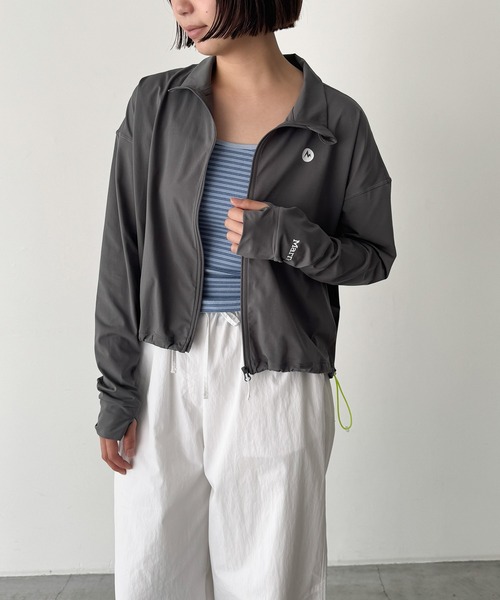 CANAL JEAN(キャナルジーン)の「Marmot Ws Mt.RashGuard Full-Zip(その他アウター・レディース・チャコールグレー/ホワイト・MEDIUM)」の6枚目の写真