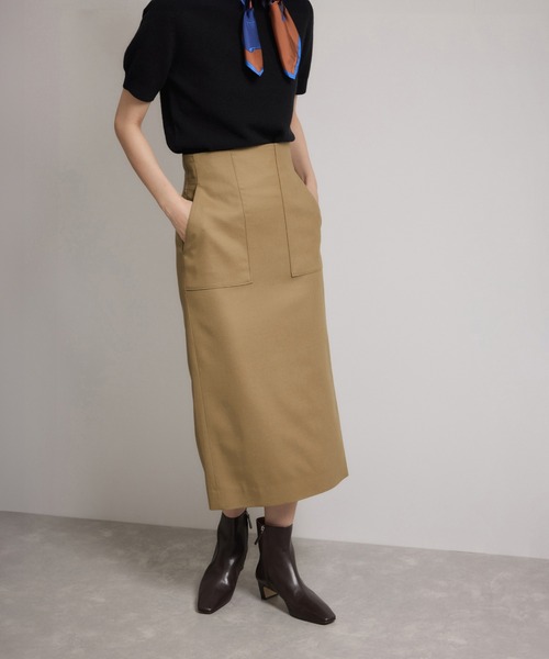 ROPE'（ロペ）の「[美人スカート]ウールレーヨンポケット付きタイトスカート(無地)/イージーケア・セットアップ対応（スカート・レディース・ベージュ/ブラック・36/38/40）」の19枚目の写真