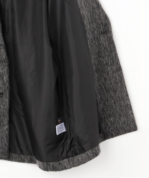 Grand PARK（グランドパーク）の「シャギーショートコート（その他アウター・レディース・チャコールグレー/ダークグレー・FREE）」の6枚目の写真