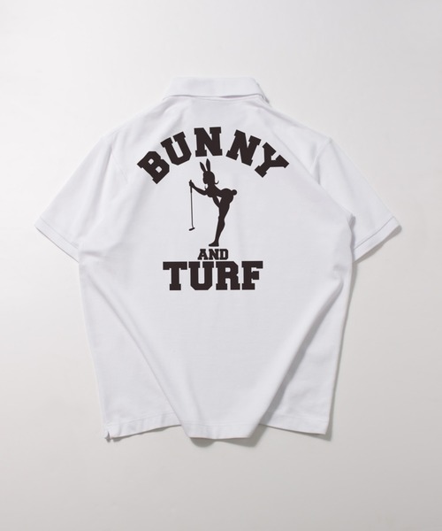 LIBERTY CITY（リバティシティ）の「【LIBERTY CITY/リバティーシティ】 [BUNNY&TURF] ドライポロシャツ（ポロシャツ・メンズ・ホワイト/ブラック・3/4/2/1）」の4枚目の写真