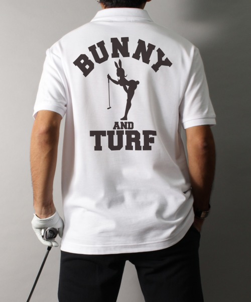 LIBERTY CITY（リバティシティ）の「【LIBERTY CITY/リバティーシティ】 [BUNNY&TURF] ドライポロシャツ（ポロシャツ・メンズ・ホワイト/ブラック・3/4/2/1）」の11枚目の写真