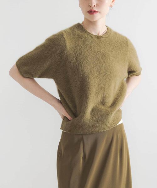 URBAN RESEARCH（アーバンリサーチ）の「FOX/CASHMEREハーフスリーブニット（ニット/セーター・レディース・ネイビー/カーキ/オフホワイト・FREE）」の17枚目の写真