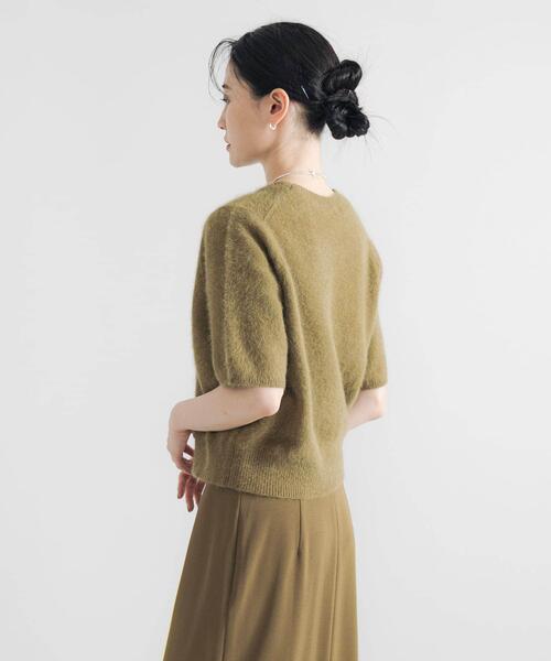 URBAN RESEARCH（アーバンリサーチ）の「FOX/CASHMEREハーフスリーブニット（ニット/セーター・レディース・ネイビー/カーキ/オフホワイト・FREE）」の18枚目の写真