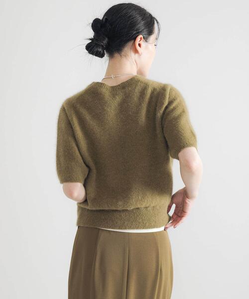 URBAN RESEARCH（アーバンリサーチ）の「FOX/CASHMEREハーフスリーブニット（ニット/セーター・レディース・ネイビー/カーキ/オフホワイト・FREE）」の19枚目の写真