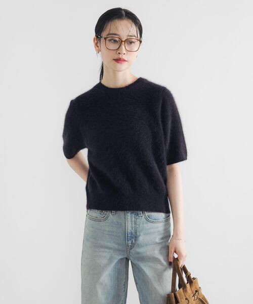 アーバンリサーチ（URBAN RESEARCH）/FOX/CASHMEREハーフスリーブニット セール】FOX/CASHMEREハーフスリーブニット（ニット/セーター）｜URBAN