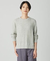セール】WORETED WOOL BLEND クルーネック ニット（ニット/セーター