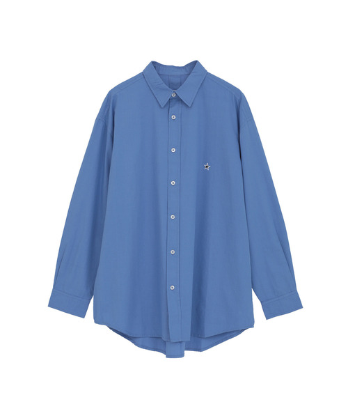 CONVERSE TOKYO(コンバーストウキョウ)の「STAR★ ONEPOINT OVERSIZED SHIRT(シャツ/ブラウス・レディース・ブルー/ベージュ/ホワイト/サックスブルー/ブラック・FREE)」の5枚目の写真